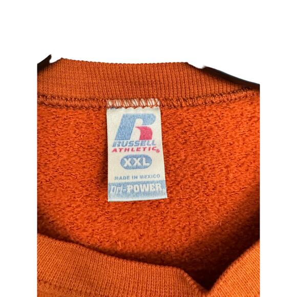 Vintage Russell Sweatshirt Men’s XXL Orange Pull Over - Picture 2 of 5